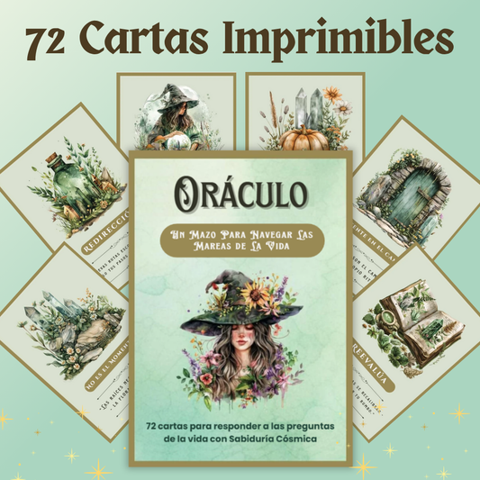 Oráculo de la Bruja Intuitiva 🔮✨ Mensajes diarios para tus decisiones + Diario de Seguimiento y Fondos de Pantalla de Regalo 🎁