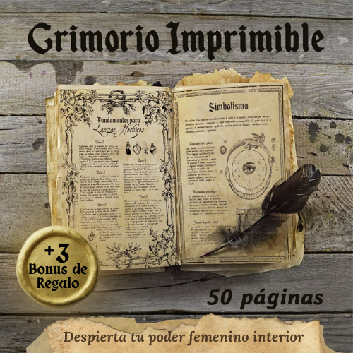 🌙 Grimorio Cósmico Imprimible 📜+ 3 Bonus de Regalo 🎁 | Despierta tu Magia Interior ✨